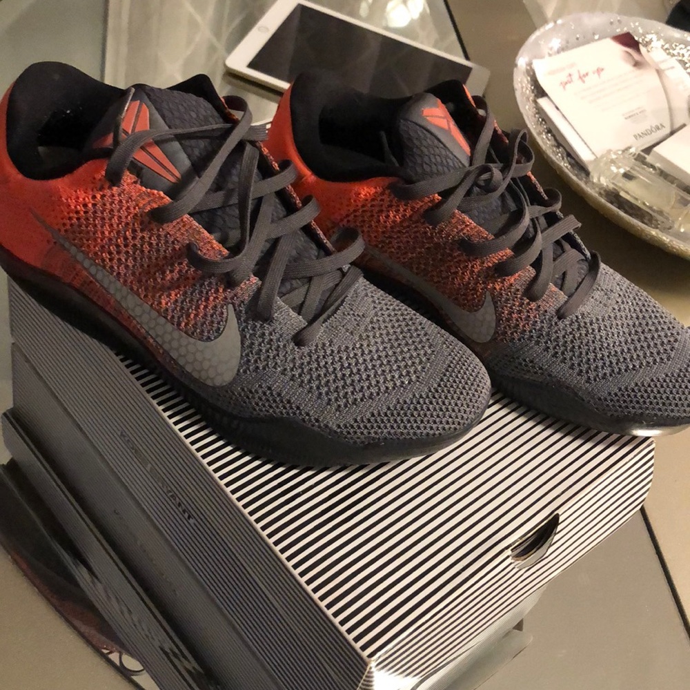 Used Mens Sneakers Kobi (orange, gray)